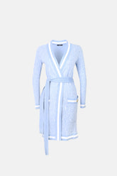 Ferre Kemerli Uzun Hırka Mavi - Xs